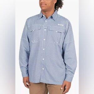 Set of 2 NWT HABIT Long Sleeve Vented UPF Outdoor Button Down Shirts Size Medium